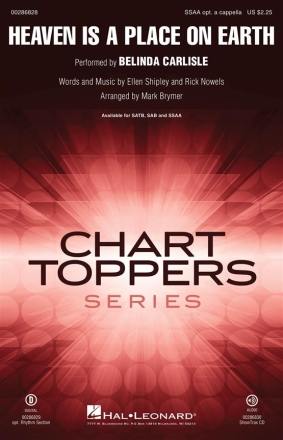 Ellen Shipley_Rick Nowels, Heaven Is a Place on Earth SSAA a Cappella Chorpartitur