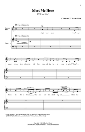 Craig Hella Johnson, Meet Me Here SATB Chorpartitur