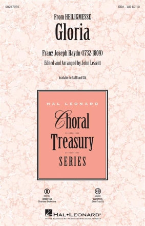 Franz Joseph Haydn, Gloria (from Heiligmesse) SSA Chorpartitur