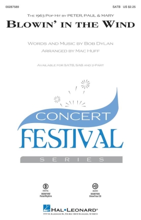 Blowin' in the Wind SATB Chorpartitur