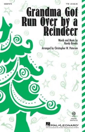 Randy Brooks, Grandma Got Run Over by a Reindeer TTB Chorpartitur