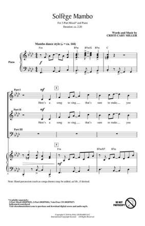 Cristi Cary Miller, Solfege Mambo VoiceTrax CD CD