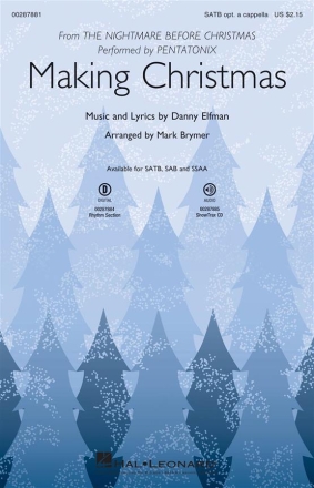 Danny Elfman, Making Christmas SATB opt. a Cappella Chorpartitur