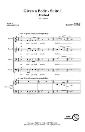 Kristen Kuster, Given A Body TTBB Chorpartitur