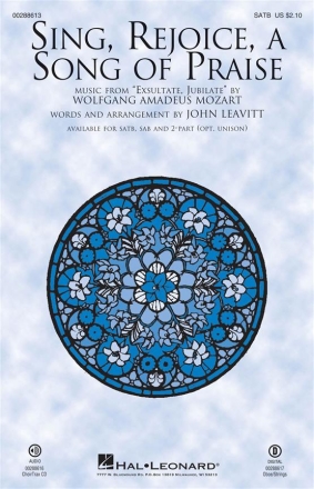 Wolfgang Amadeus Mozart, Sing, Rejoice, a Song of Praise SATB Chorpartitur