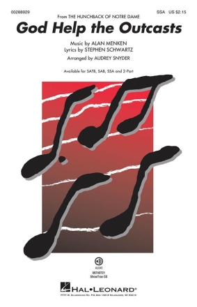 God Help the Outcasts for female choir (SSA) and piano choral score