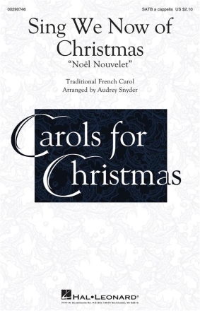 Sing We Now of Christmas SATB a Cappella Chorpartitur