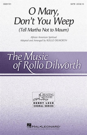 O Mary, Don't You Weep SATB Chorpartitur