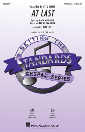 At Last SATB and Solo Chorpartitur