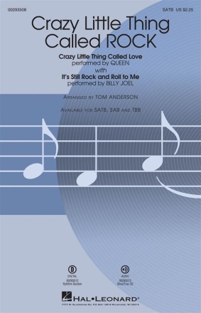 Billy Joel_Freddie Mercury, Crazy Little Thing Called ROCK SATB Chorpartitur