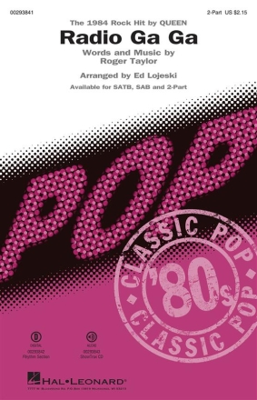 Roger Taylor, Radio Ga Ga 2-Part Choir Chorpartitur