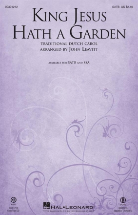 King Jesus Hath a Garden SATB Chorpartitur