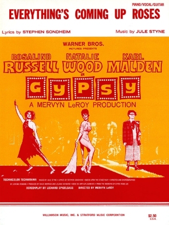 J. Styne_Stephen Sondheim, Everything's Coming Up Roses Piano, Vocal and Guitar Buch