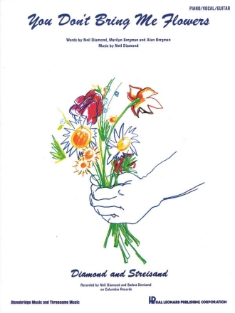 You Don't Bring Me Flowers for piano/vocal/guitar