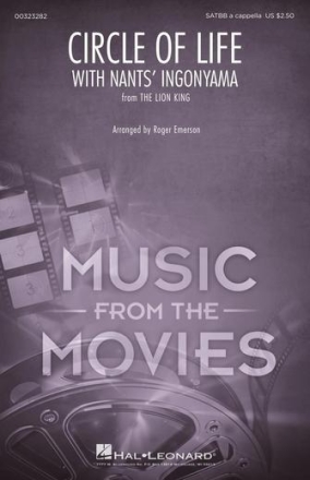 Elton John_Hans Zimmer_Lebohang Morake_Tim Rice, Circle of Life SATBB a Cappella Chorpartitur