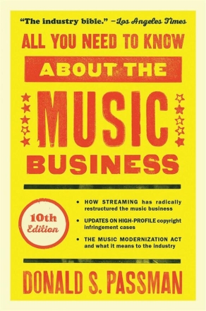 All you need to know about the Music Business  Book (hardcover)