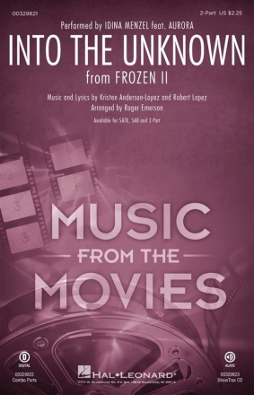 Into the Unknown from 'Frozen 2' for 2-part choir and piano score