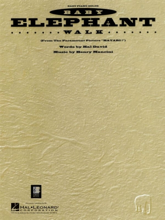Baby Elephant Walk Easy Piano Buch