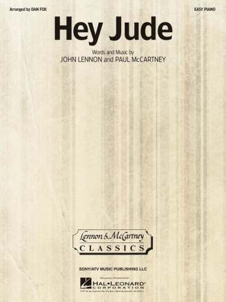 Hey Jude Easy Piano Buch