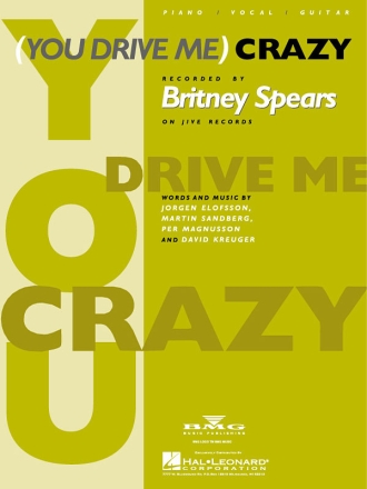 (You Drive Me) Crazy Piano and Vocal Blatt