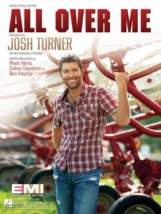 All Over Me Piano, Vocal and Guitar Buch
