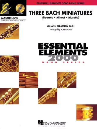 Three Bach Miniatures Concert Band Partitur + Stimmen