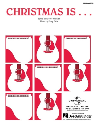Christmas Is Piano and Vocal Blatt