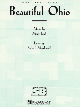 Beautiful Ohio Piano, Vocal and Guitar Buch