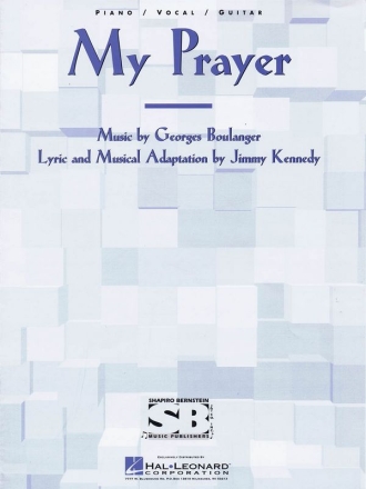 My Prayer Piano, Vocal and Guitar Buch