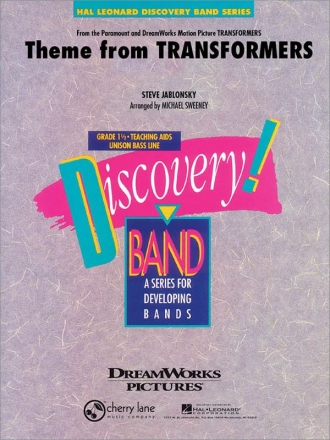 Theme from 'Transformers' for concert band score