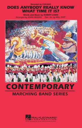 Does Anybody Really Know What Time It Is? Marching Band Partitur + Stimmen