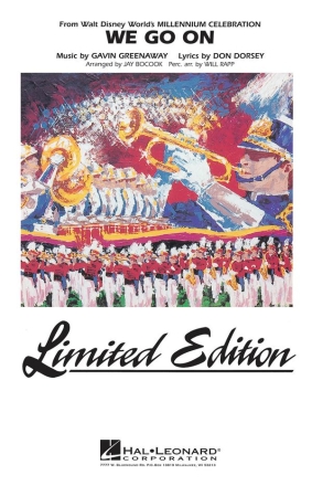 Gavin Greenaway, We Go On Marching Band Partitur + Stimmen