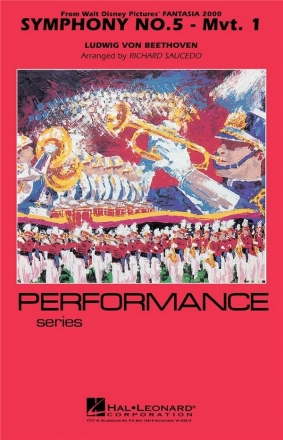 Ludwig van Beethoven, Symphony No. 5 - Movement 1 from Fantasia 2 Marching Band Partitur
