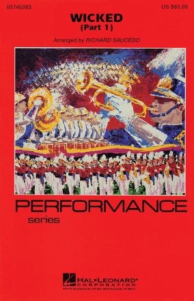 Stephen Schwartz, Wicked - Part 1 Marching Band Partitur + Stimmen