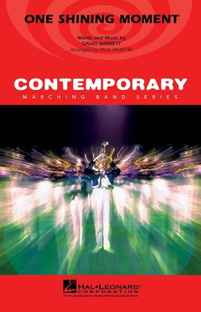 David Barrett, One Shining Moment Marching Band Partitur + Stimmen