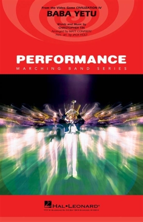 Christopher Tin, Baba Yetu Marching band Partitur + Stimmen