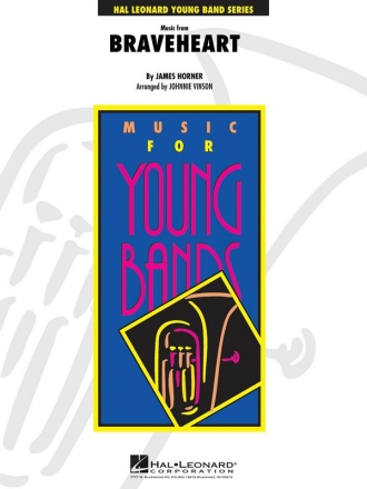 Music from Braveheart for concert band score and parts