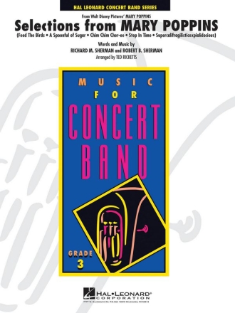 Selections from Mary Poppins for concert band score and parts