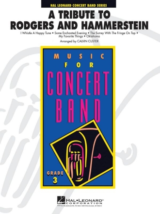 Oscar Hammerstein II_Richard Rodgers, Tribute to Rodgers & Hammerstein Concert Band/Harmonie Partitur + Stimmen