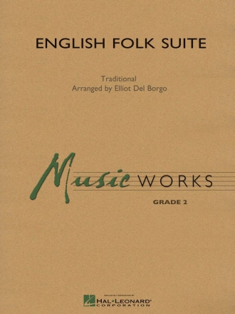 Elliot Del Borgo, English Folk Suite Concert Band Partitur + Stimmen