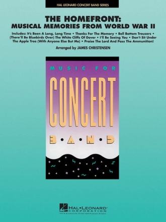 The Homefront: Musical Memories From WWII for concert band score and parts