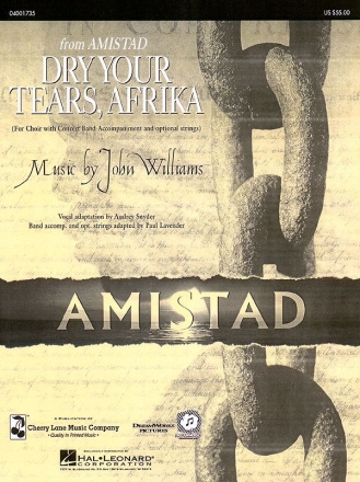 John Williams, Dry your Tears, Afrika (From Amistad) Concert Band Partitur