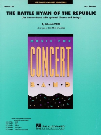 William Steffe, The Battle Hymn of the Republic Concert Band Partitur + Stimmen