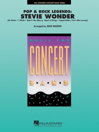 Pop & Rock Legends: Stevie Wonder Concert Band Partitur + Stimmen