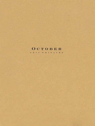 Eric Whitacre, October - Wind Band Score/Parts Concert Band Partitur + Stimmen