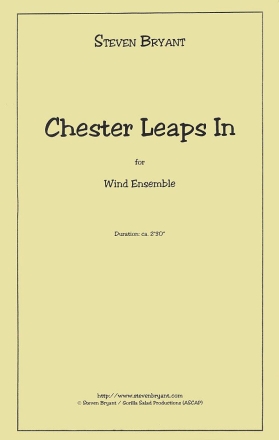 Steven Bryant, Chester Leaps In Concert Band Partitur + Stimmen