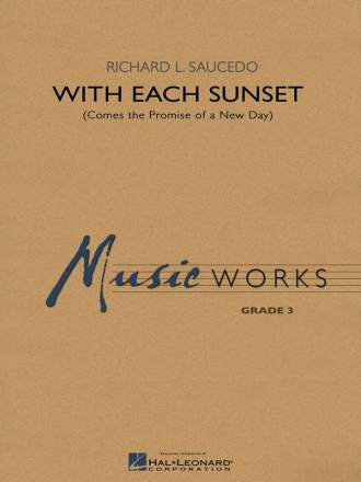 With Each Sunset Concert Band Partitur