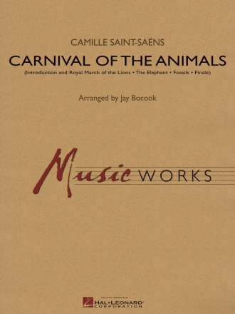 Camille Saint-Sans, Carnival of the Animals Concert Band Partitur + Stimmen