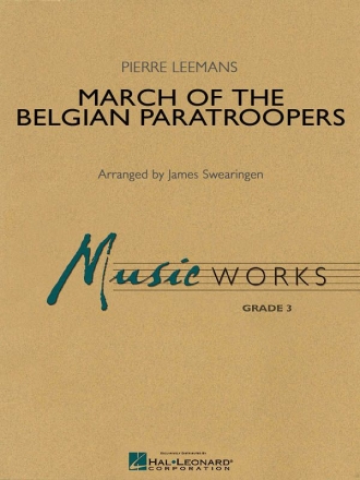Pierre Leemans, March Of The Belgian Paratroopers Concert Band Partitur