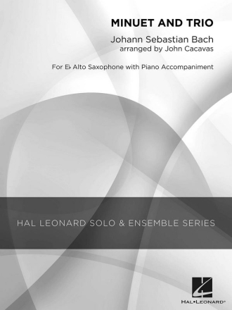 Johann Sebastian Bach, Minuet and Trio Alto Saxophone Buch